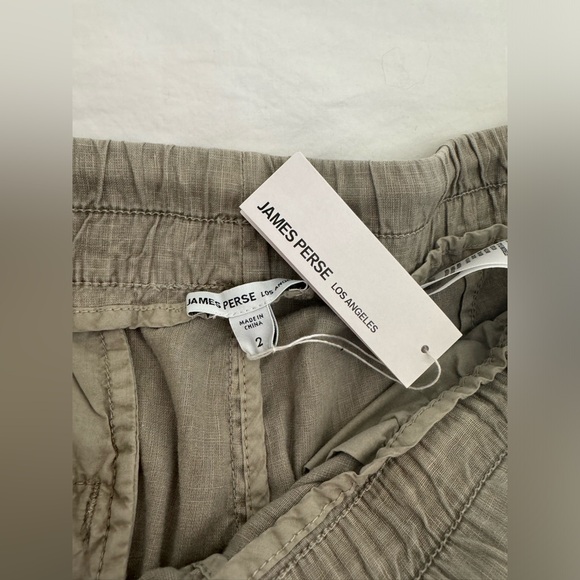 NWOT JAMES PERSE LINEN COTTON DRAWSTRING PANT - Picture 2 of 12